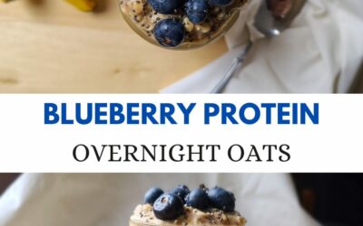 The Best Blueberry Protein Overnight Oats