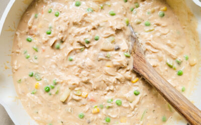 Chicken Pot Pie with Cheddar Bay Biscuits