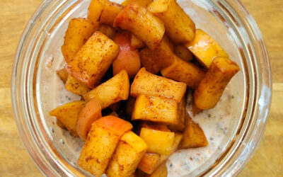 High-Protein Apple Pie Overnight Oats