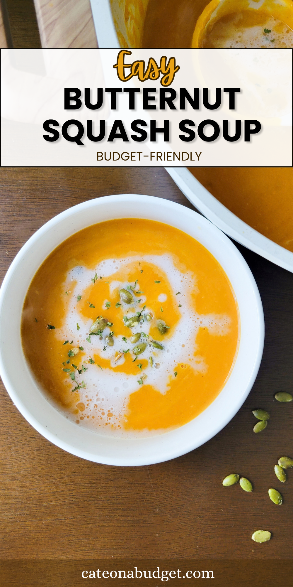 Butternut squash soup pin
