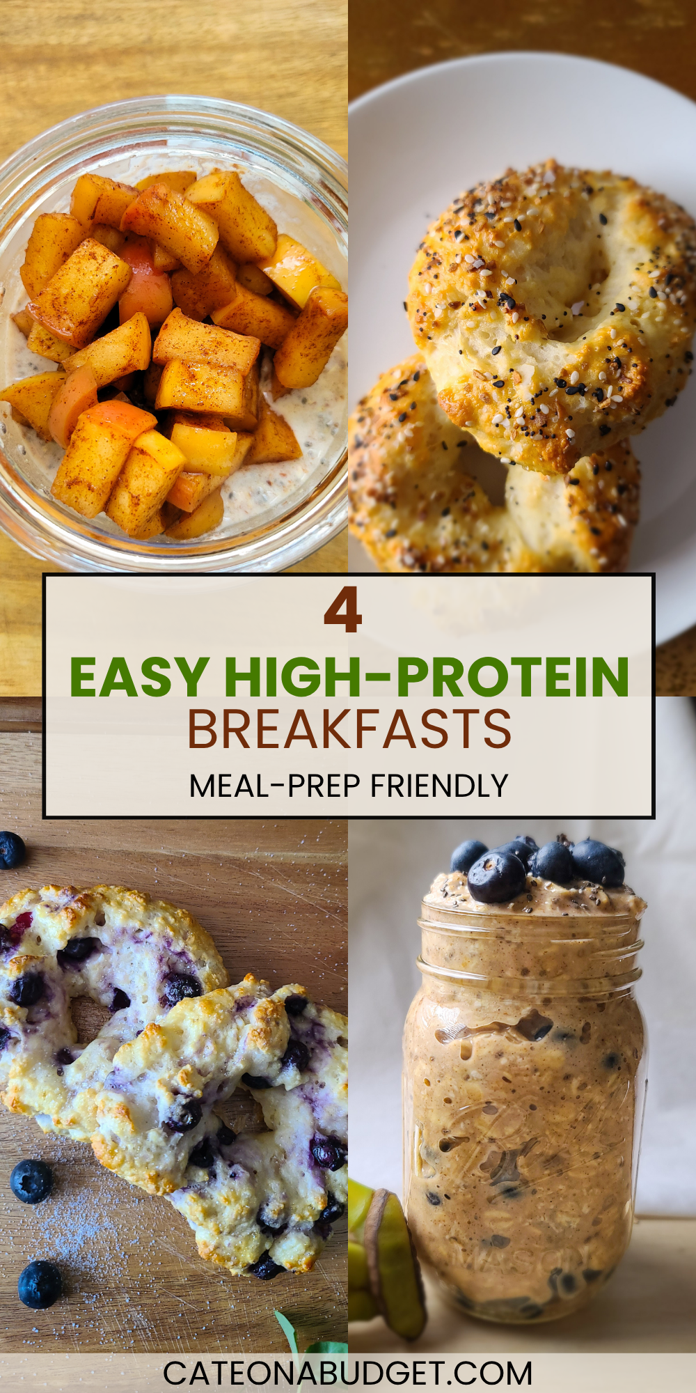 Easy high-protein breakfast ideas pin